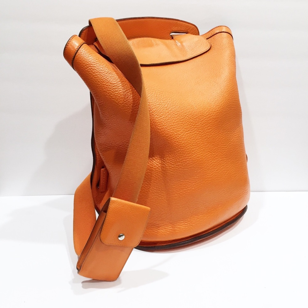❤️SOLD❤️Hermes Orange Clemence Leather Sherpa GM Backpack - Picture 2 of 16